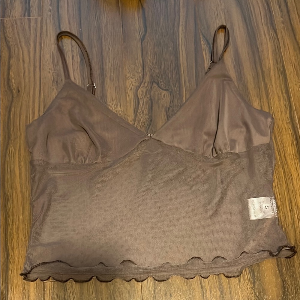 Amazon Brown Sheer Women's Camisole